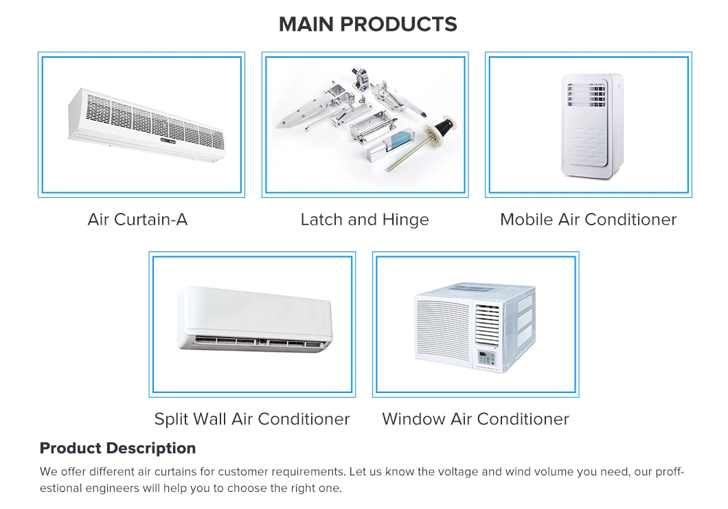 China Wholesale High Quality Super Strong Low Noise Rapid Indoor Working Steel Industrial Cross Flow Air Curtain (HERCULES)