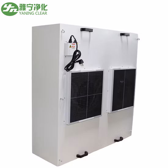 FFU ファンフィルターユニット、Yaning クラス 100 研究室用層流フード、真菌 HEPA フィルター付き